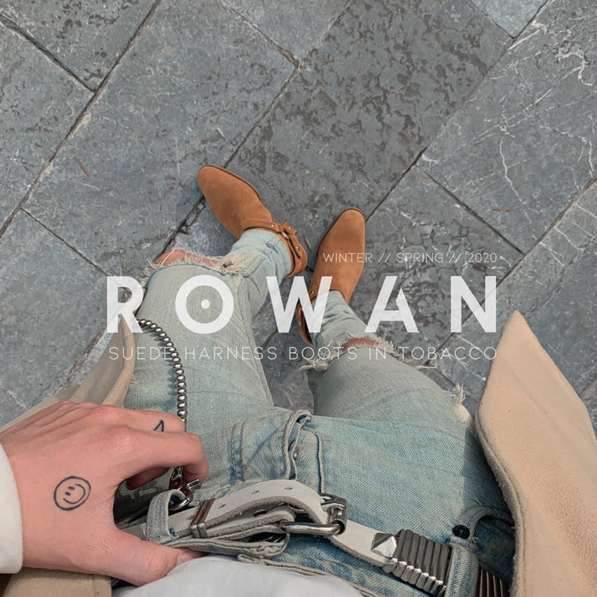 Rowan Suede Harness Boots In Tobacco Suede Harness Boots In Tobaco SS2020 6
