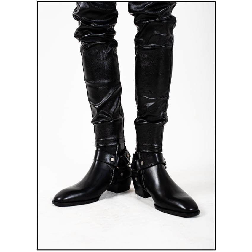 Chain x Harness Boots In Black Chain x Harness Boots In Black SS2020 2